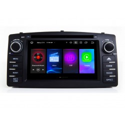TOYOTA Corolla E120/E130 - МУЛТИМЕДИЯ / Навигация android 16 CPU: 8-CORE RAM: 4GB DVD + DSP + CARPLAY + ANDROID AUTO + SIM